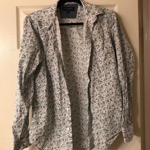 Men’s Banana Republic floral button up dress shirt
